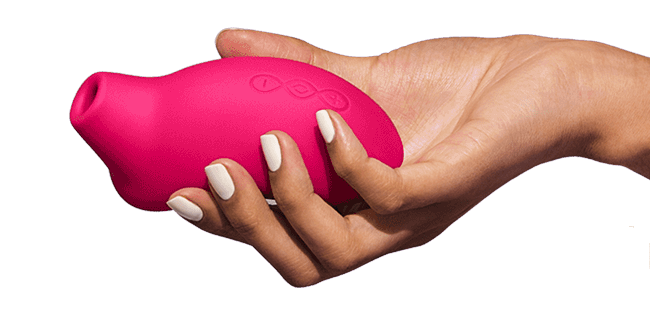 hand holding the lelo sona