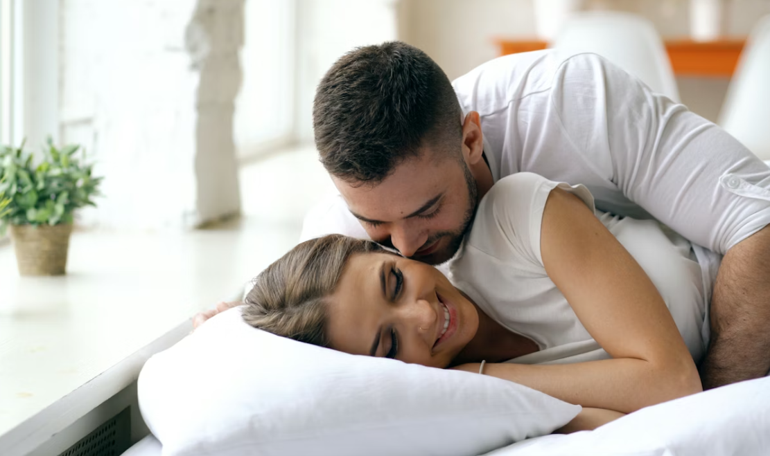 couple intimate to each other