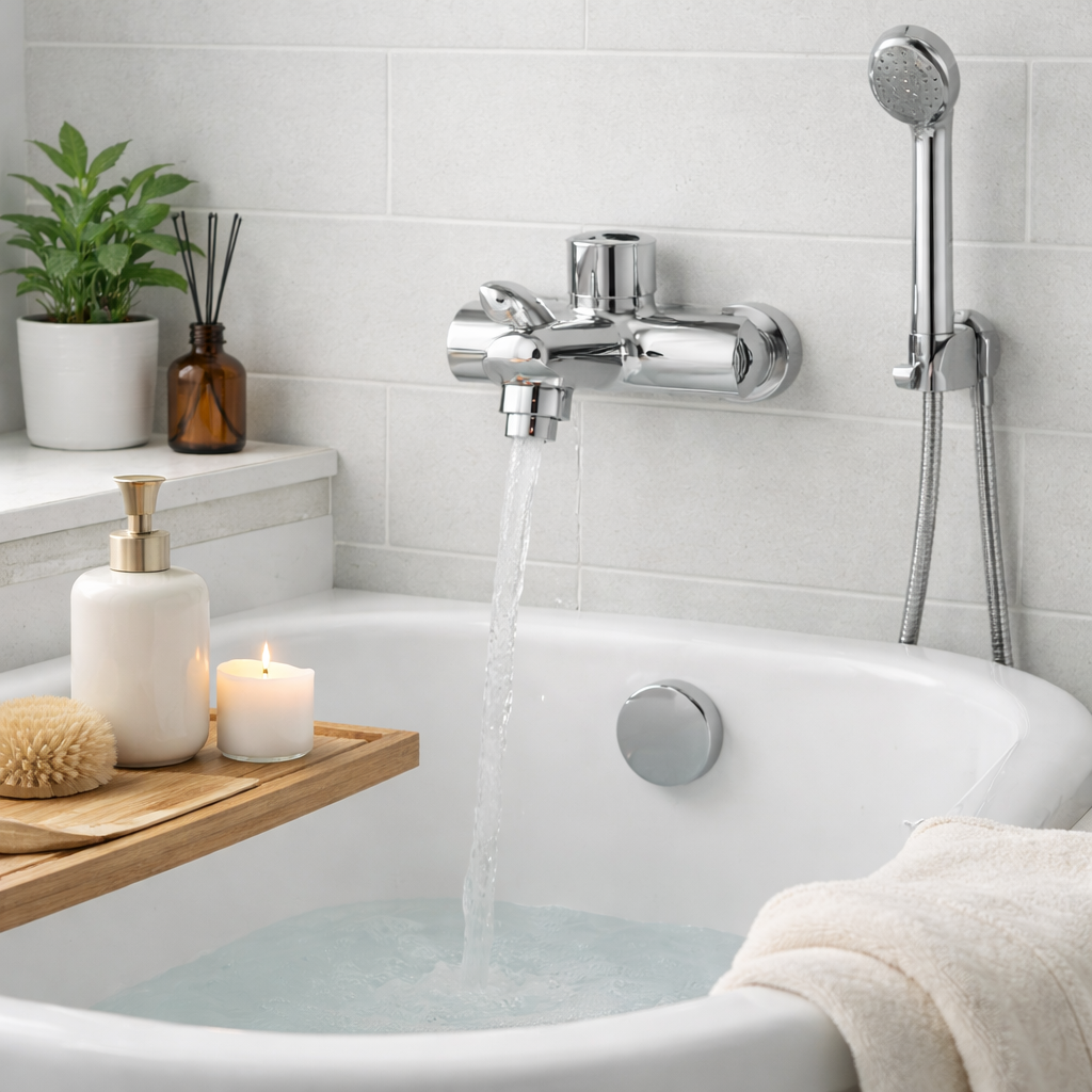 Water masturbation: Tub faucet